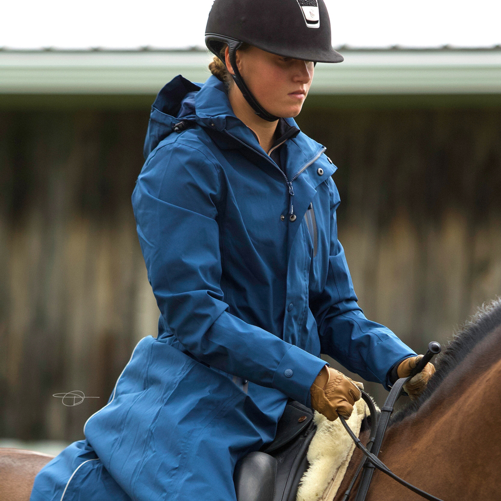 yellow and black puffer coat